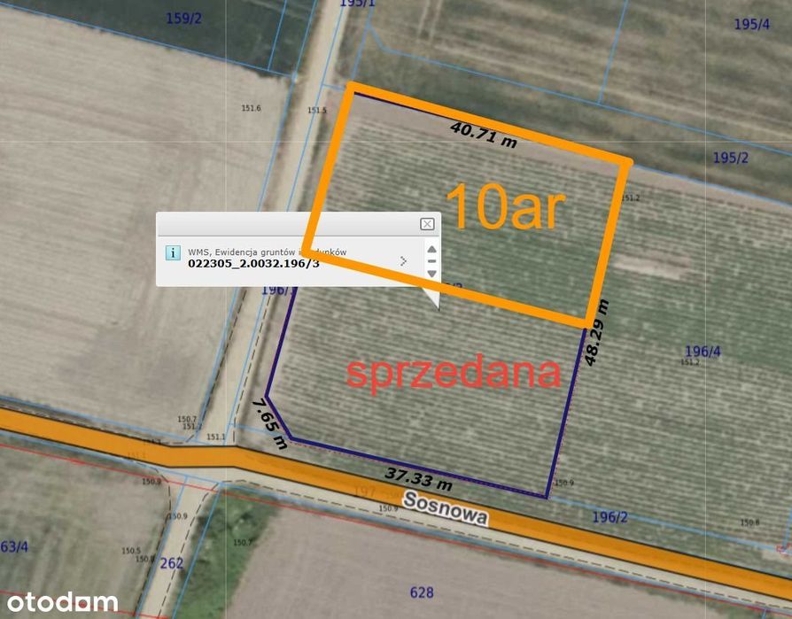 Działka budowlana 10ar Tyniec nad Ślęzą