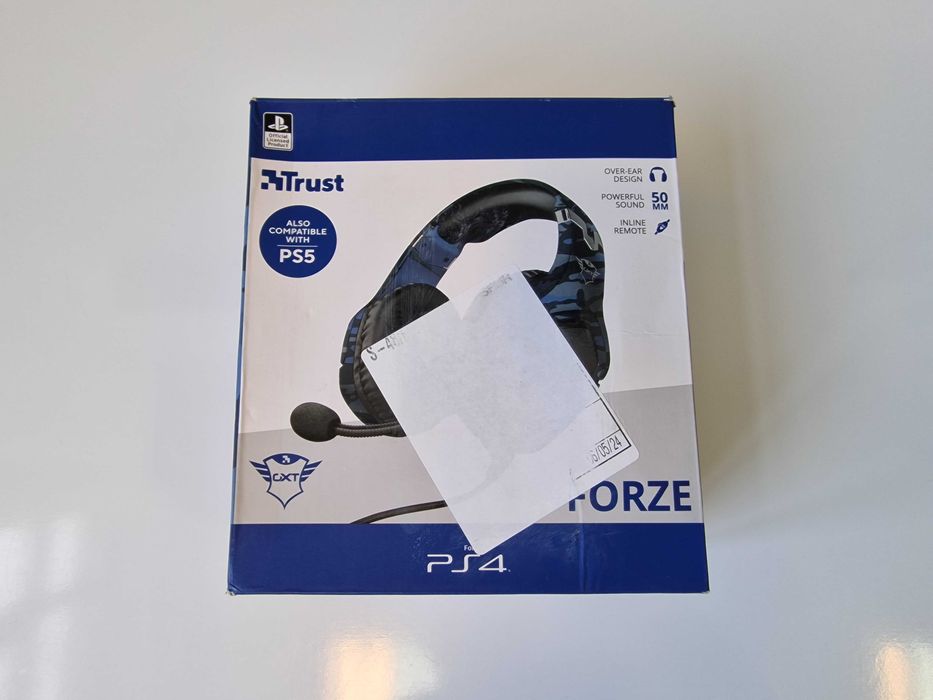 Słuchawki przewodowe Trust GXT 488 Forze-B PS4 niebieskie