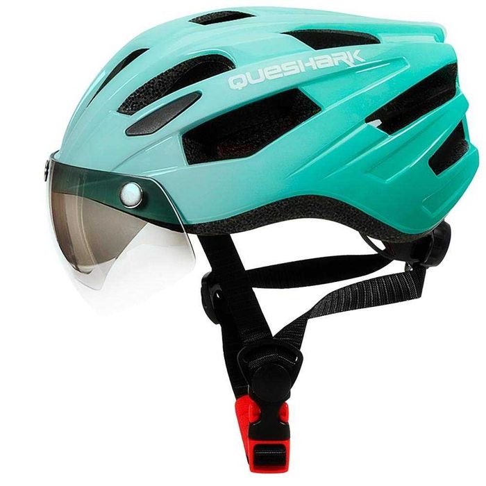 Nowy kask rowerowy Queshark / magnetyczne okulary / MTB ! L ! 1311!