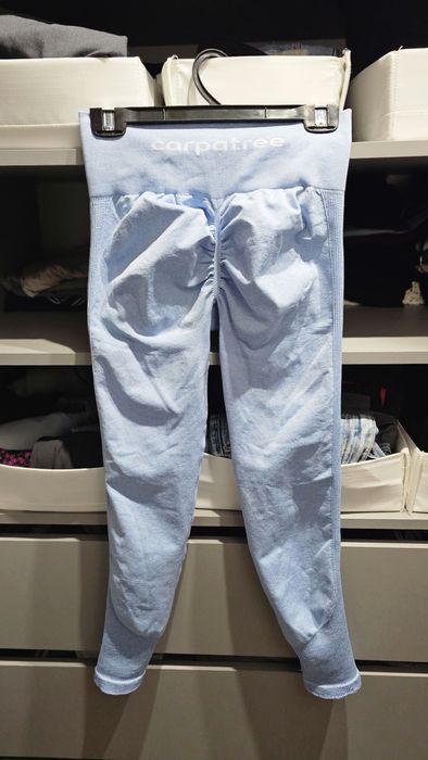 Leginsy carpatree L blekitne