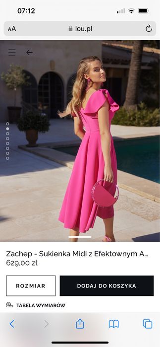 Śliczna sukienka LOU nowa rozm.M