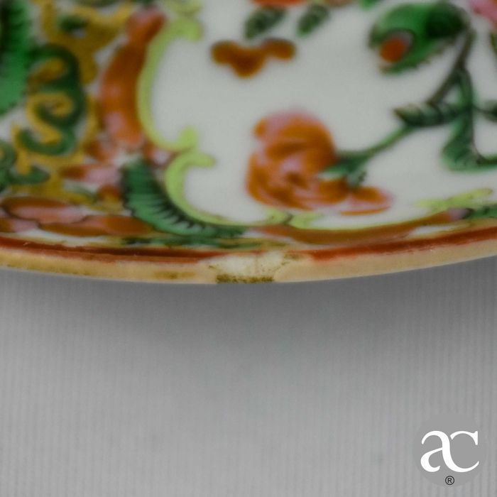 Prato em Porcelana da China decoração Mandarim, séc. XIX nº 4