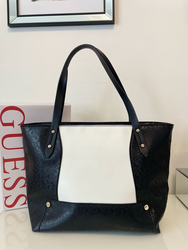 Guess torebka shopper A4 Logo G oryginał