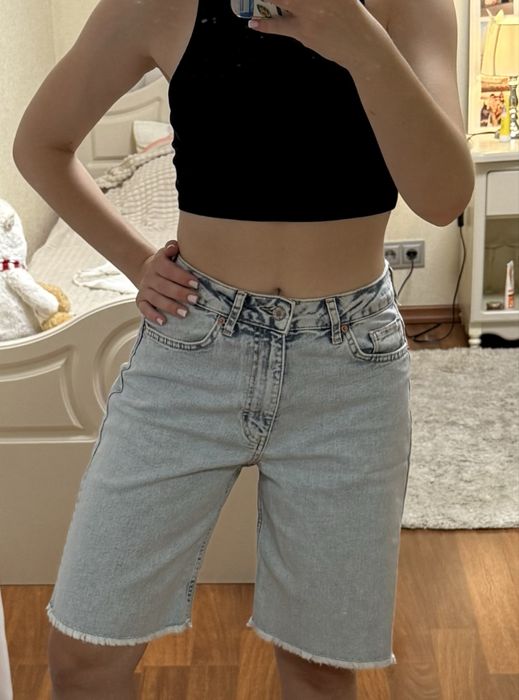 Джинсові жіночі шорти. Шорти подовженні