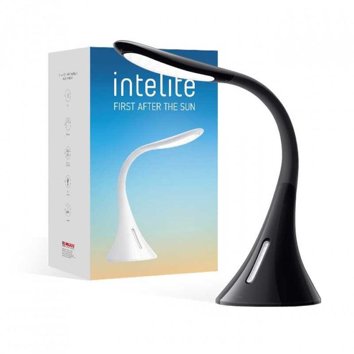 Настільна світлодіодна лампа Intelite Desk lamp 9W Black (DL2-9W-BL)