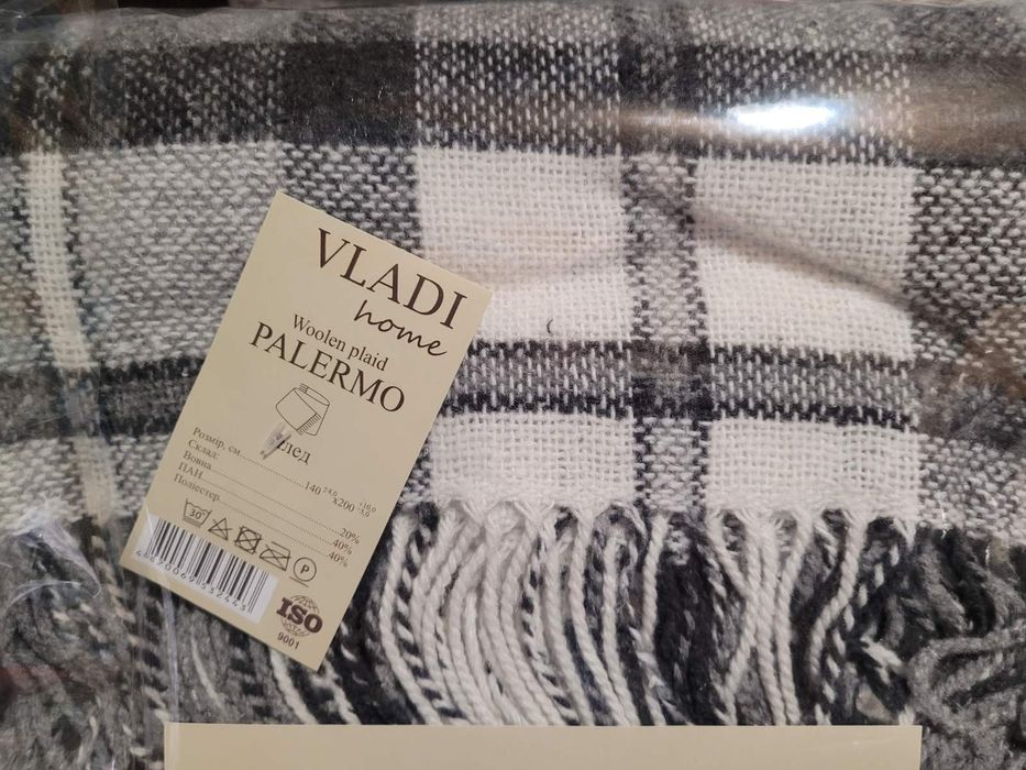 Плед Vladi 20% шерсть. Palermo.