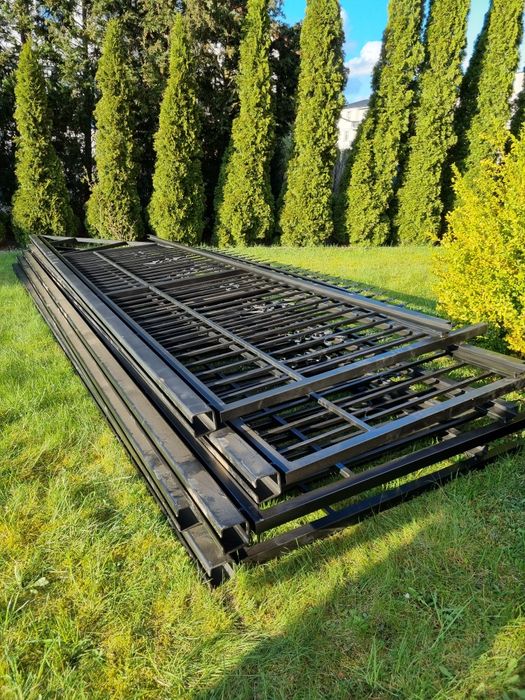 NOWA Brama wjazdowa 6m słupki + rolki komplet Lewa, Prawa