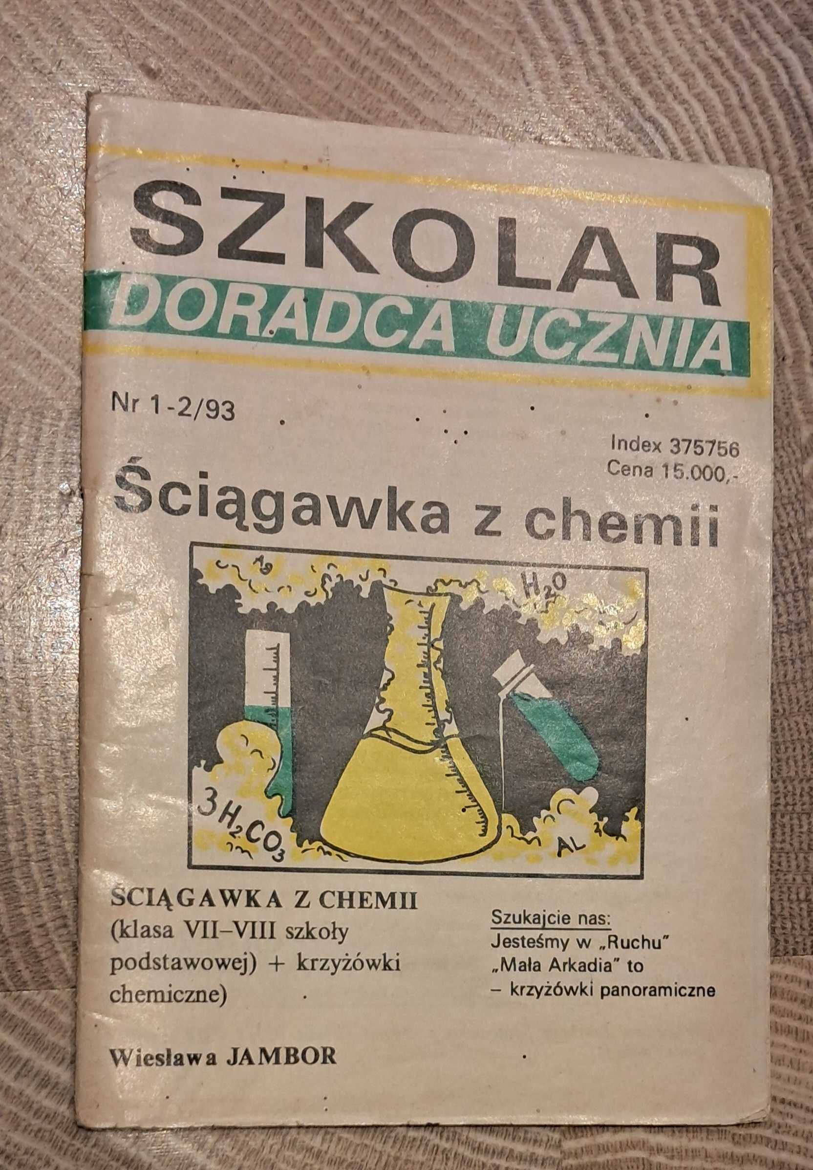 Szkolar chemia ściągawka z chemii Jambor