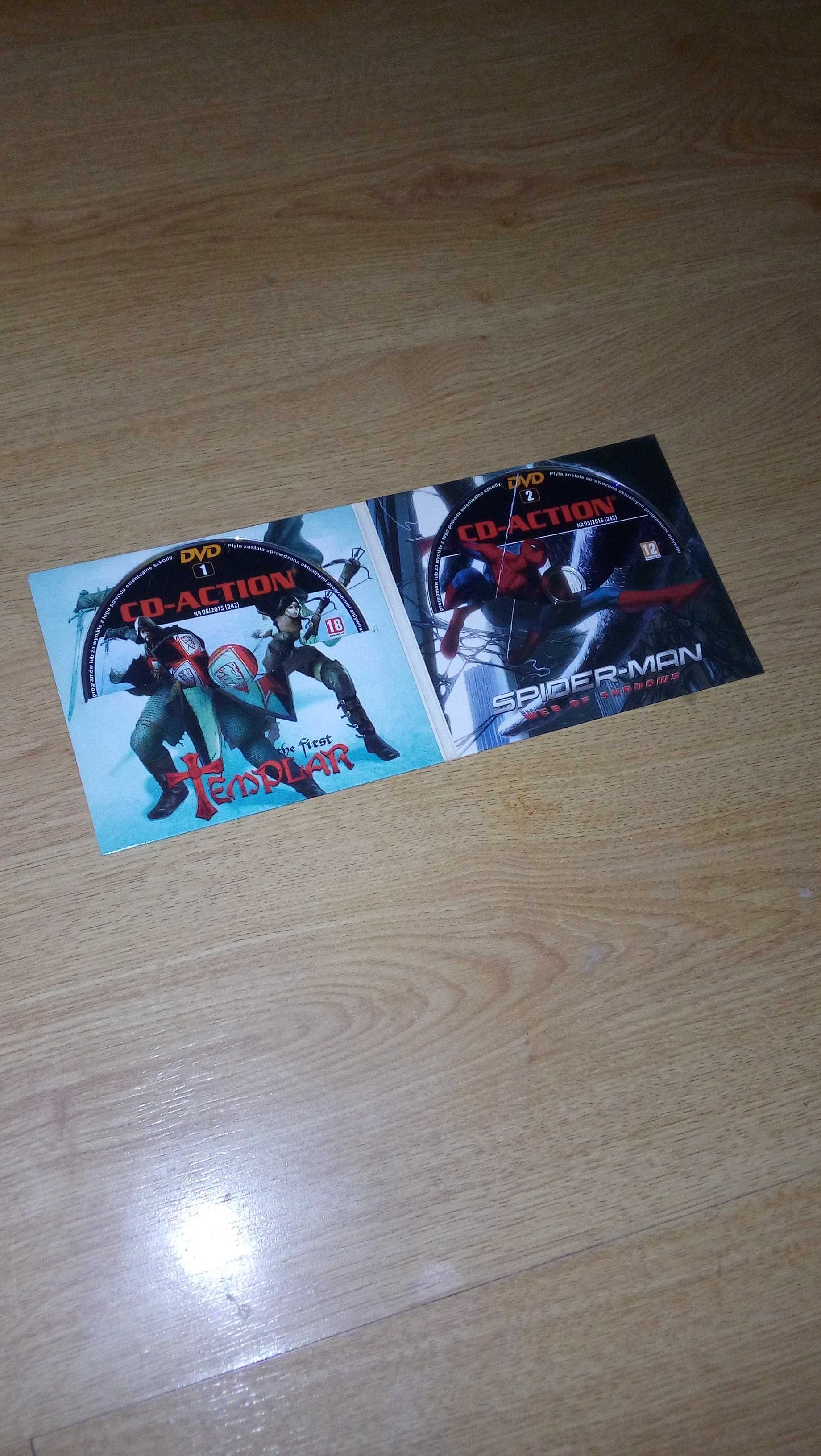 Spiderman, The First Templar, Vampire, 3 gry PC, DVD-Rom