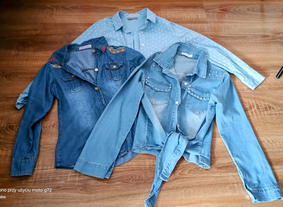 3 koszule dżinsowe dziecięce