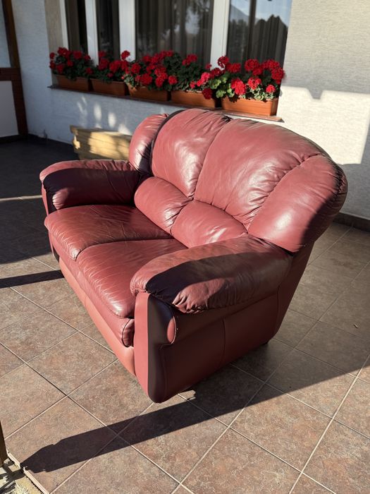 sofa 2-3 osobowa skórzana