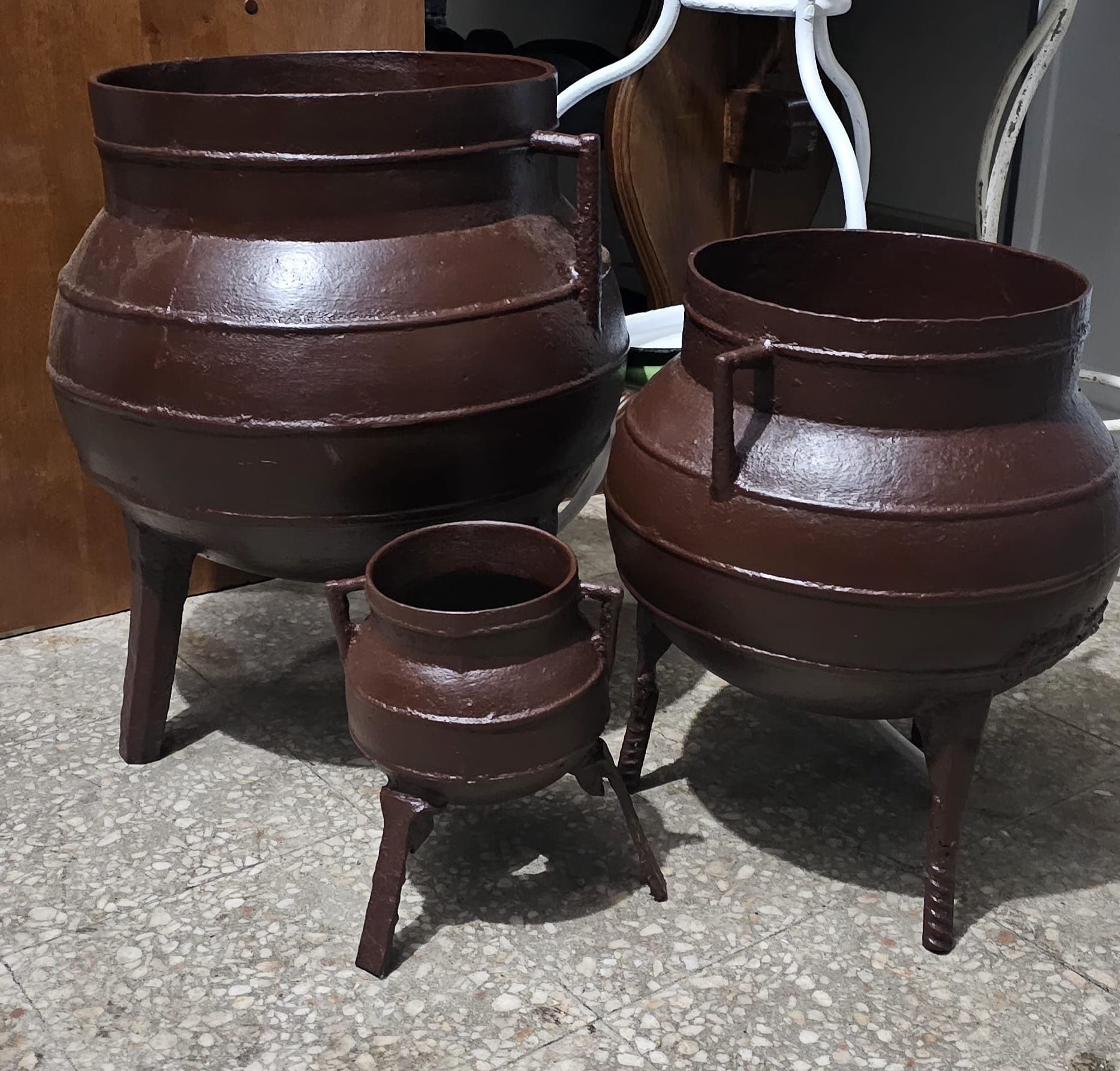 Potes em ferro fundido, em Travassós-Fafe