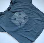 Grafitowy t-shirt damski Reserved L 40