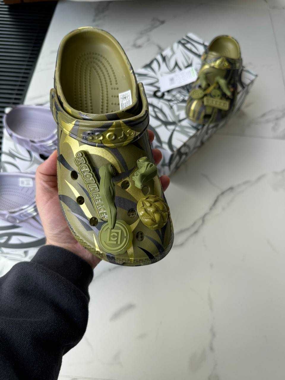 Крокси Crocs x CLOT green premium
