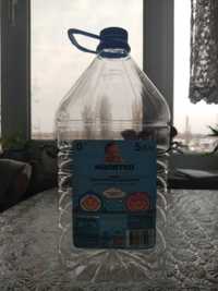 Пластикові бутлі бутилки 5л б/у одноразово використані ПЕТ