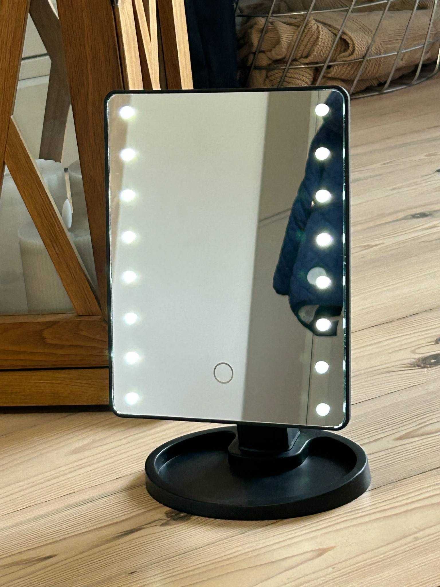 Lusterko do makijażu z oświetleniem Led