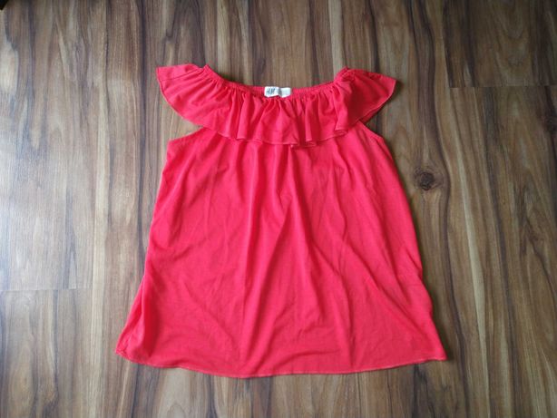 bluzki, czerwona bluzeczka, koszulka roz. 134/140