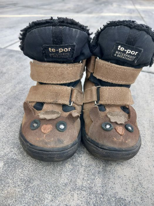 Buty kozaki Mrugała 25 baranki brązowe