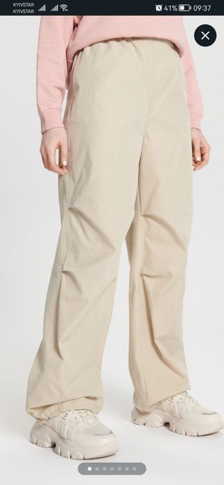 Бавовняні штани парашути вільного крою