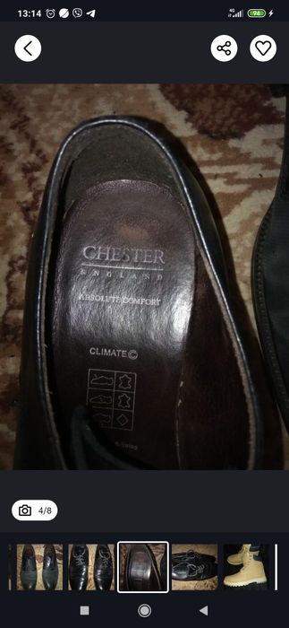 Туфлі чоловічі шкіряні Ronzo 41 розмір, Chester