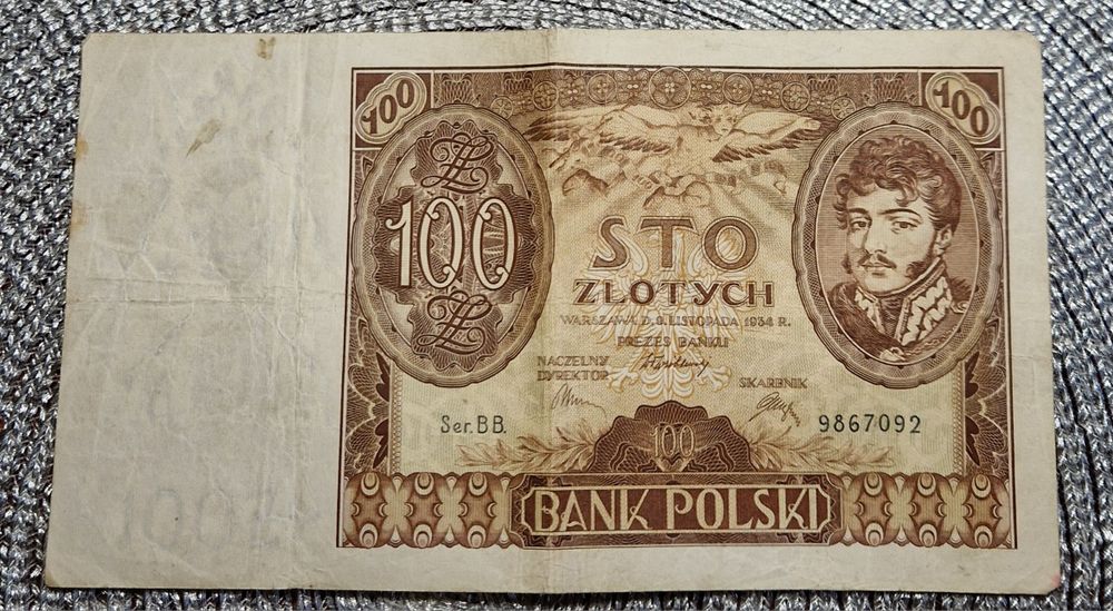 Banknot 100 złotych 1934 r