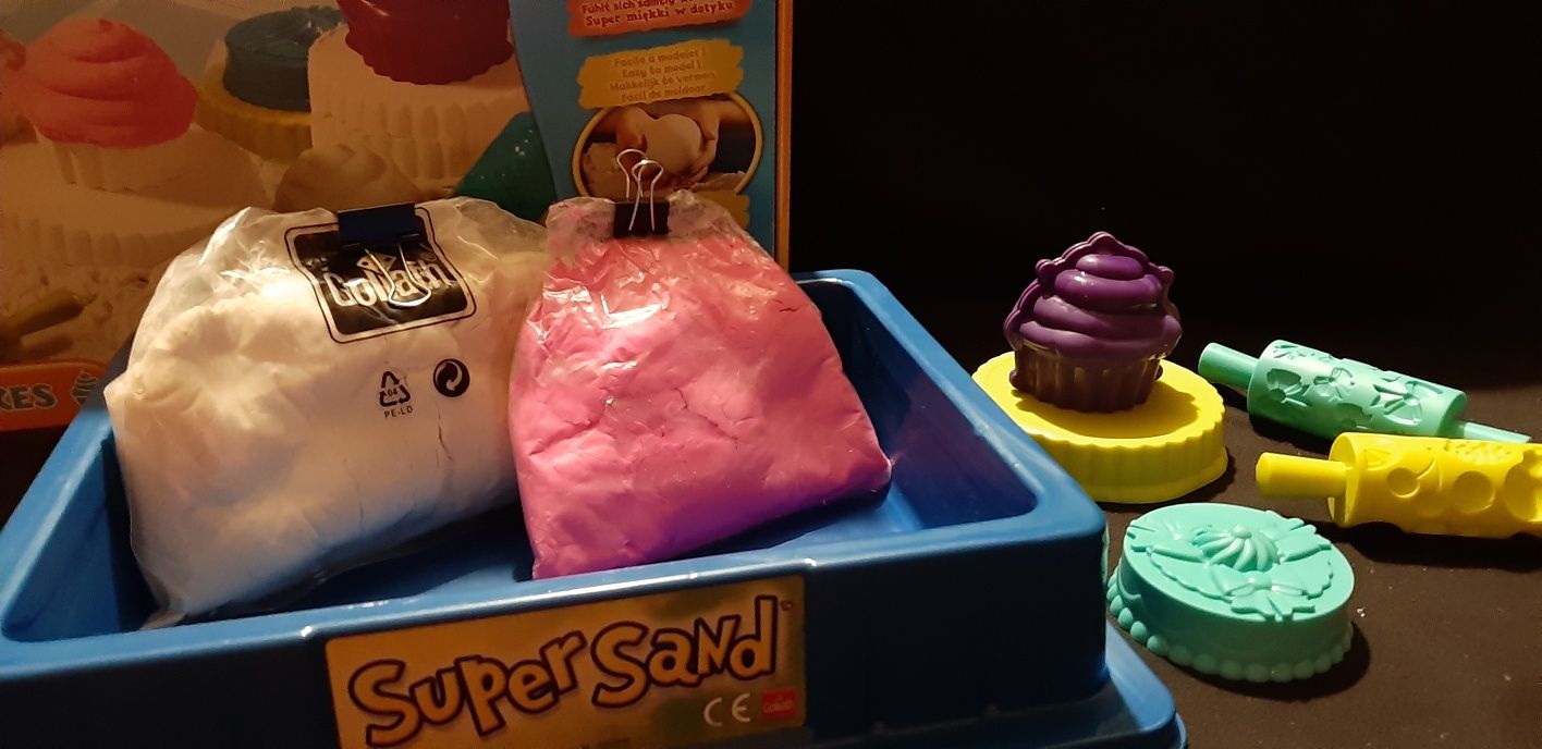 Zabawka plastyczna  Super Sand  piasek do zabawy+ gratis