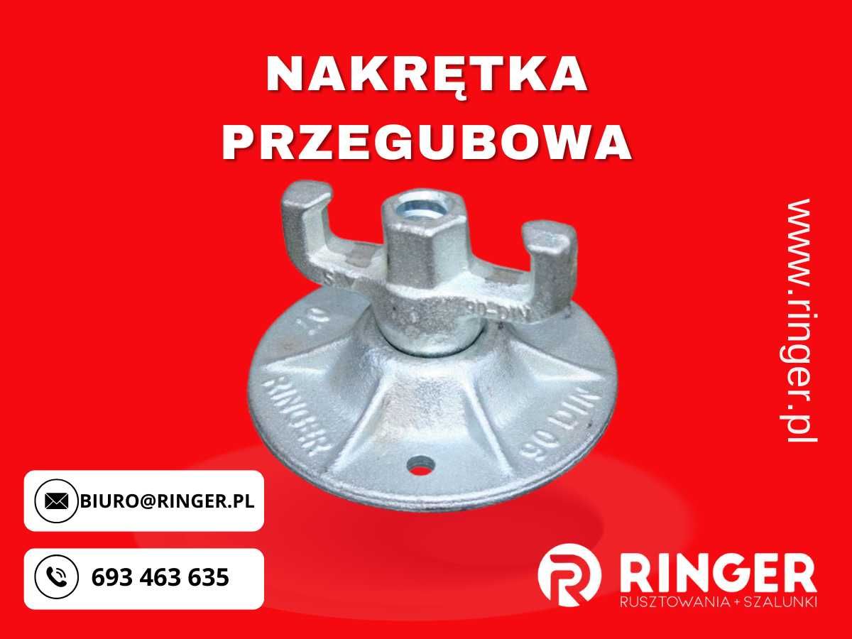 Nakrętka przegubowa do szalunku ściąg ankra kombiplatte szalunkowa