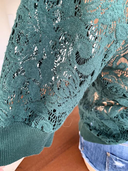 Narzutka zielona ażurkowa (S)