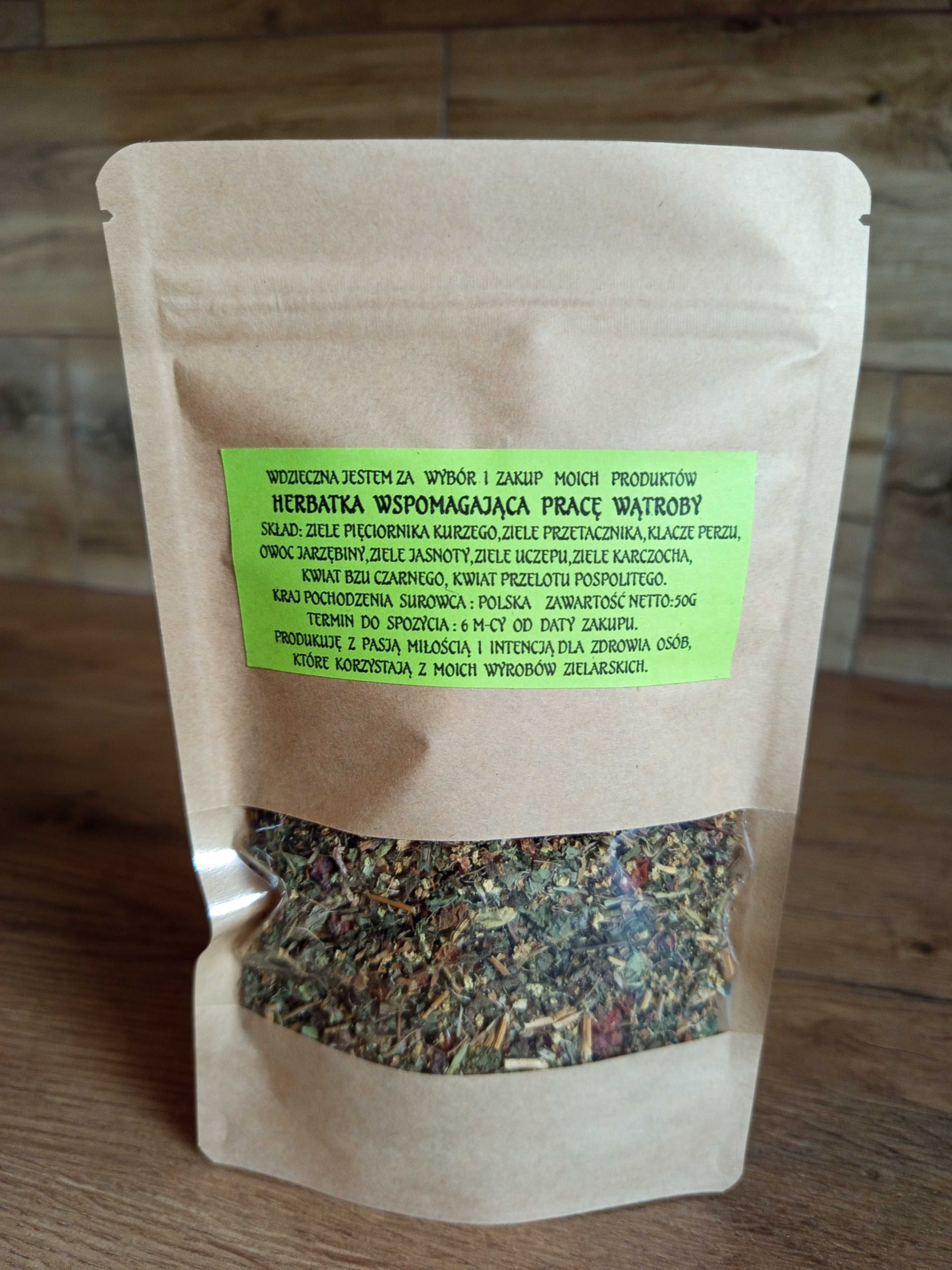 Herbatka Wspomagająca Pracę Wątroby - opakowanie 50g.