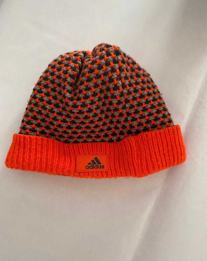 Czapka narciarska zimowa adidas pomarańczowa