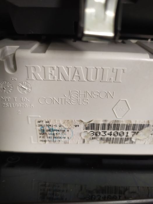 Painel rádio leed Renault Clio IV