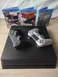 PlayStation 4 pro + 2 pady + 3 gry