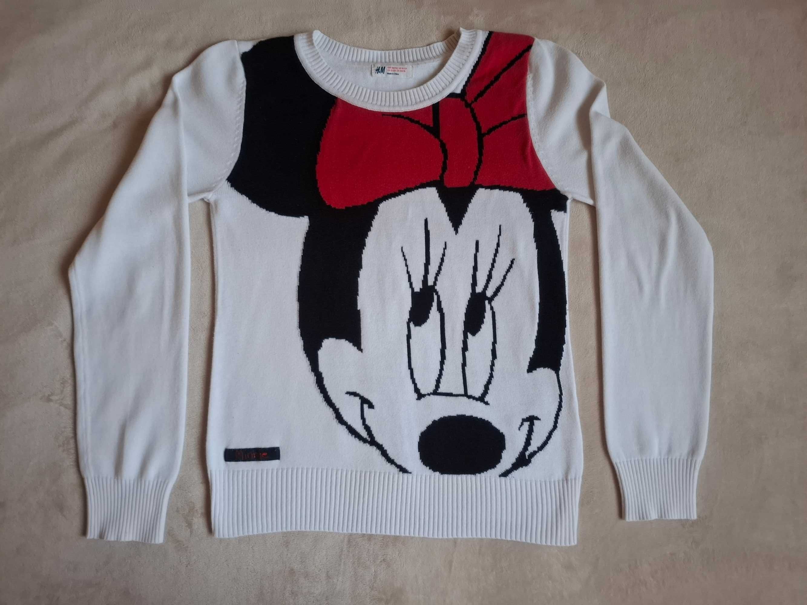 Sweterek z myszką Minnie H&M roz. 146/152