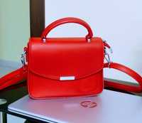 Червона сумочка, міні сумка, клатч, сумка, червона сумка