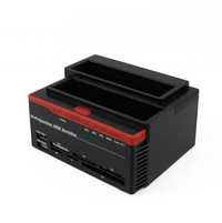 T111 Dock Station HDD SATA 2.5 3.5 Multi-cartões