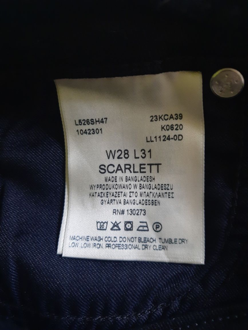 Spodnie jeansy damskie Lee Scarlett 28/31