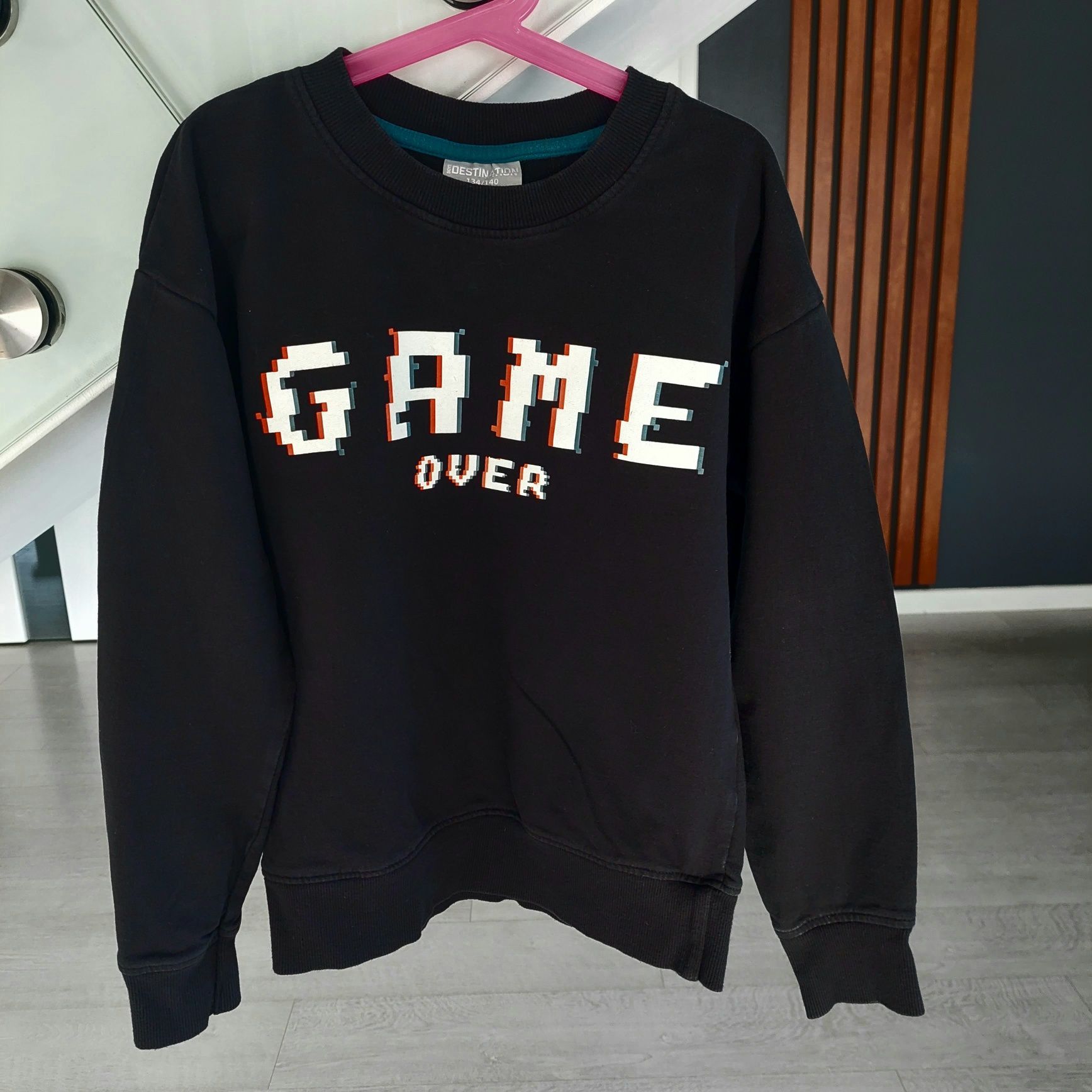 Bluza GAME czarna 134 140 chłopięca