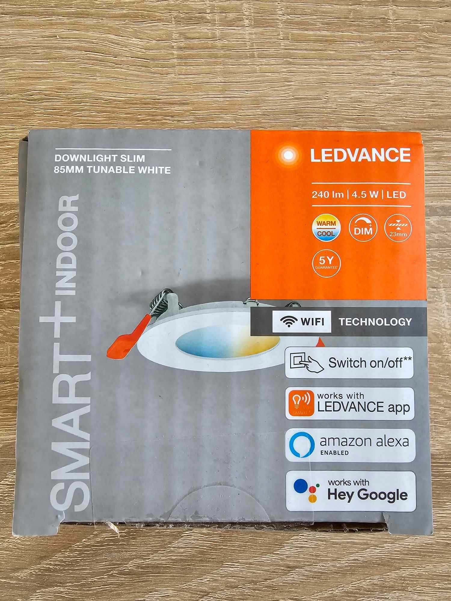 LEDVANCE Smart+ Oprawa oświetleniowa sufit. SLIM 85mm 240lm 4,5W WiFi