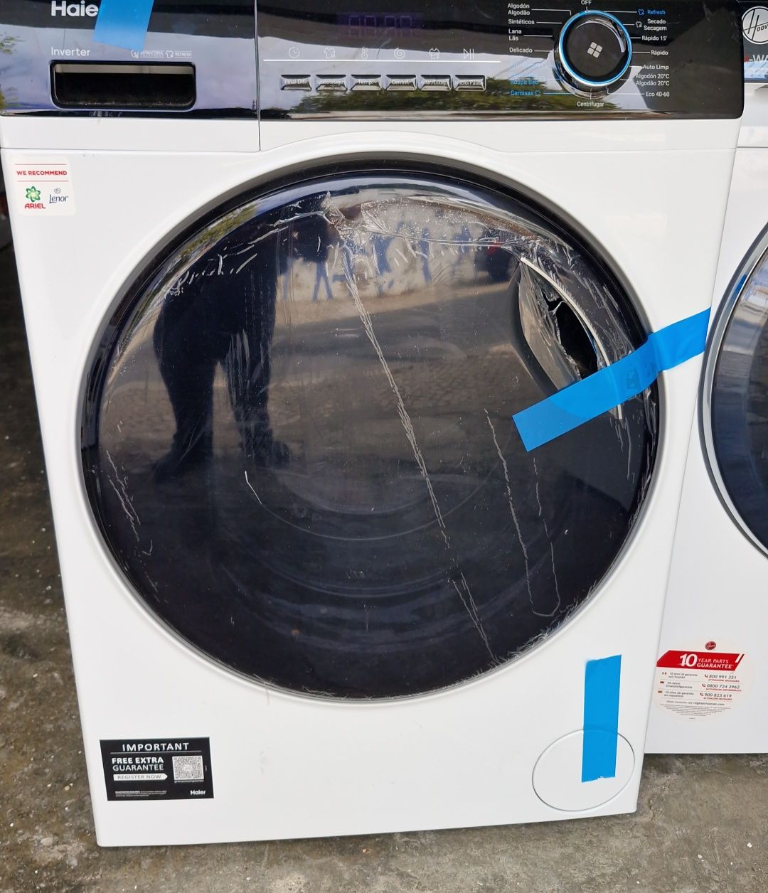 Máquina de lavar e secar roupa haier 10kg/6kg