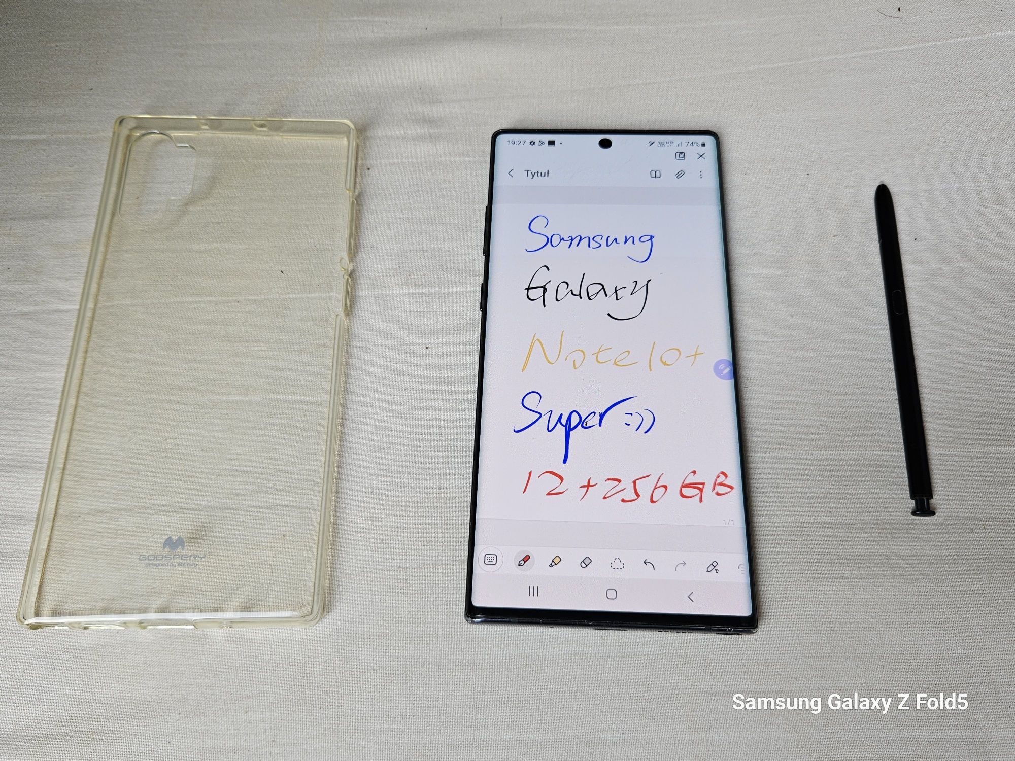 Samsung Galaxy Note 10+ , Etui, 12+256GB, S Pen