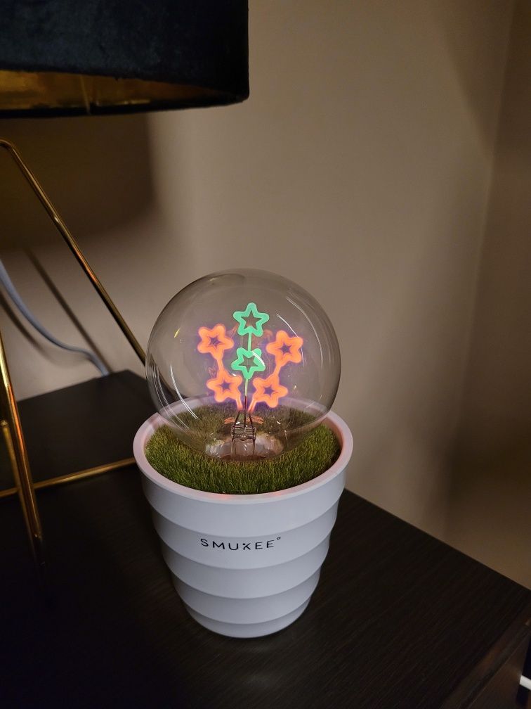 Lampka lampa salon sypialnia Led Smukee kula kwiatuszki gwiazdki