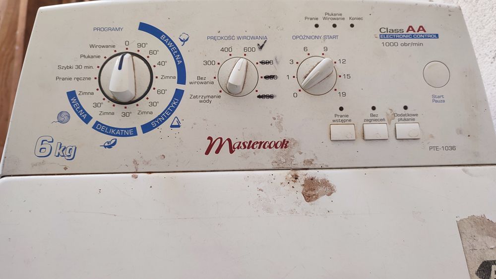 Пральна машина MasterCook PTE-1036 на запчастини або ремонт