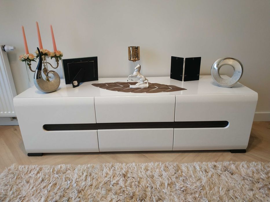 Szafka RTV Azteca Trio + Witryna wisząca Azteca Trio BRW