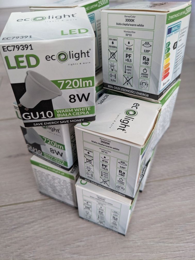 Ecolight żarówka LED 8W 720lm 3000K 11 sztuk