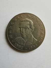 Moneta 20 złotych PRL z 1976 Marceli Nowotko