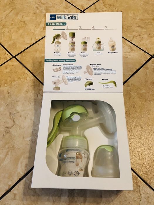 NOWY najlepszy na rynku laktator manualny Pur MilkSafe