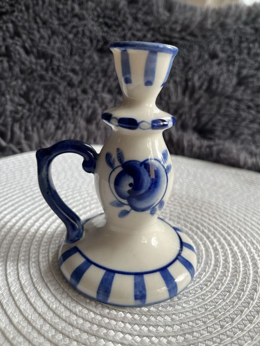Swiecznik pojedynczy z uchem USSR BLUE
