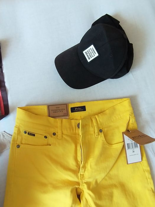 Ralph Lauren spodnie żółte jeans