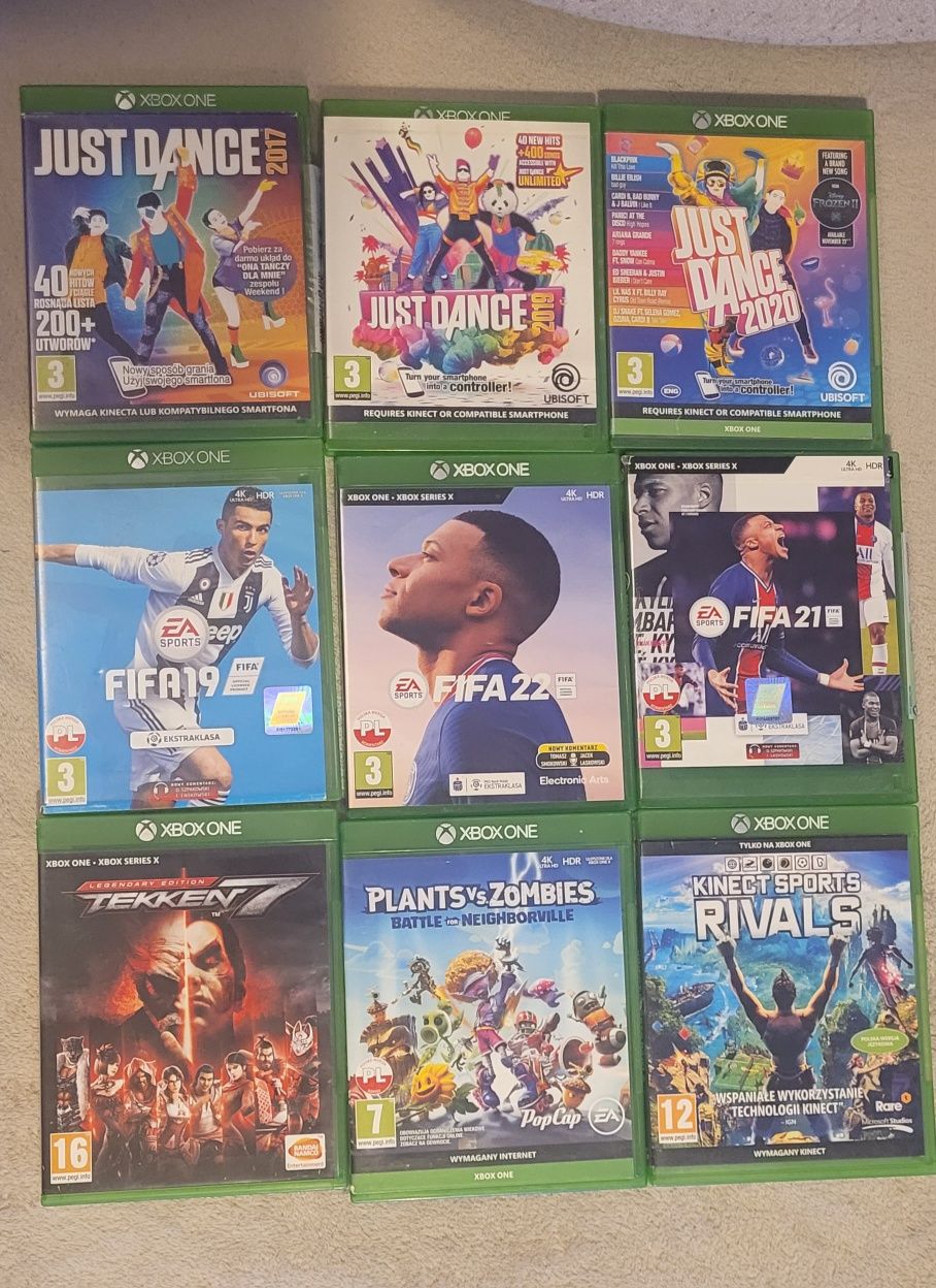 Xbox One 500gb + Kinect (w zestawie z grami, padem i stacją dokującą)