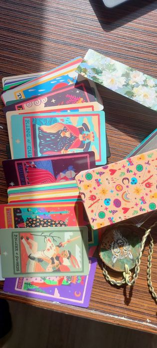Rainbow tarot  piękny kolorowy karty tarota magia wróżka wróżby